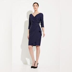 ALEX Evenings - Knee LengthWrap Dress. Style 134134.
Size 14